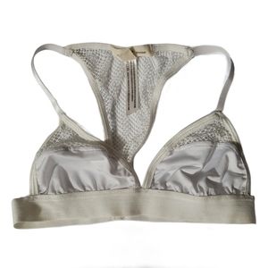 Silence + Noise Mesh Cream Bralette NWOT XS